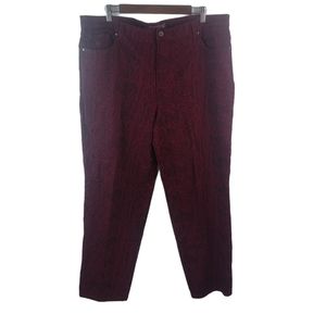 Gloria Vanderbilt 18W Cherry Snake Jeans